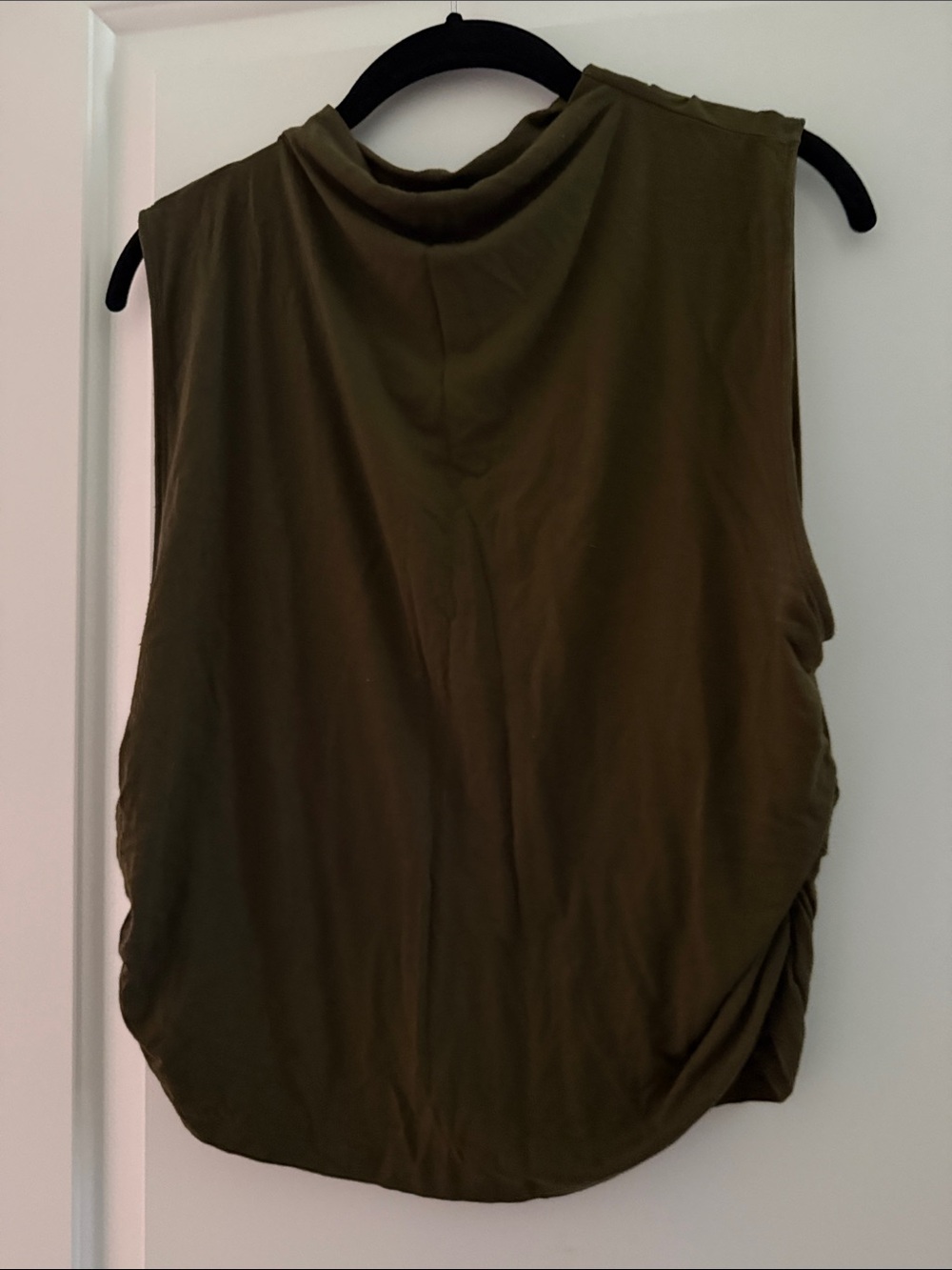 Old Navy Olive Green Draped Sleeveless Tank